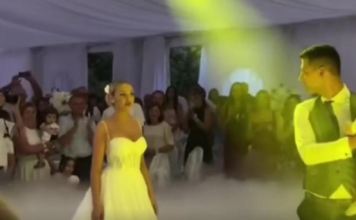 POČEO PRVI PLES, A MUZIKA STALA, MLADOŽENJA OSTAVIO MLADU: Gosti u neverici skočili sa stolica, ovo niko nije očekivao! (VIDEO)