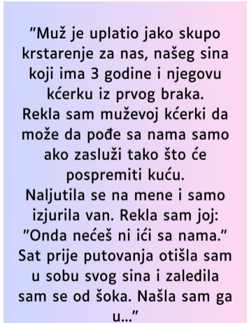 “Muž je uplatio jako skupo krstarenje za nas…”