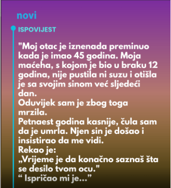 “Moj otac je iznenada preminuo kada je imao 45 godina…”