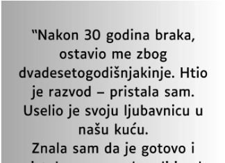 “Nakon 30 godina braka, ostavio me zbog dvadesetogodišnjakinje…”
