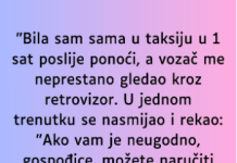 “Bila sam sama u taksiju u 1 sat poslije ponoći…”