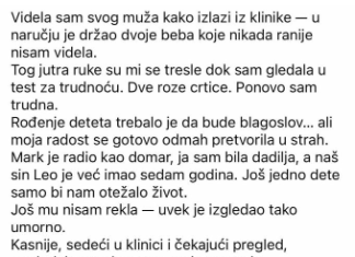 Videla sam muškarca sličnog mom mužu kako izlazi iz klinike sa dvoje beba koje nikada ranije nisam videla…
