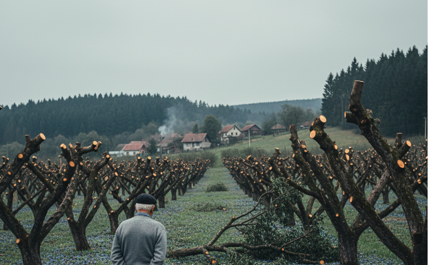 Komšija mu je iz zavisti posekao ceo voćnjak tokom noći: Ujutru je na svom pragu zatekao gajbu punu voća i poruku koja ga je postidela do suza.