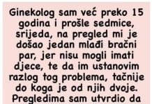 Ginekolog sam više od 15 godina i prošli tjedan kod mene je došao mladi …