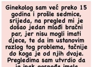 Ginekolog sam više od 15 godina i prošli tjedan kod mene je došao mladi …
