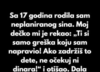 Dala sam svog dvomesečnog sina na usvajanje jer sam izabrala sopstvenu sreću