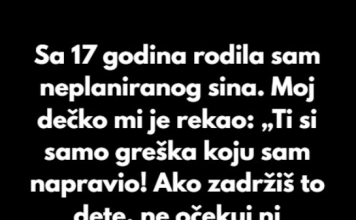 Dala sam svog dvomesečnog sina na usvajanje jer sam izabrala sopstvenu sreću