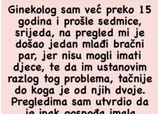 Ginekolog sam više od 15 godina i prošli tjedan kod mene je došao mladi …