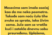 „Poslednjih nekoliko meseci imala sam osećaj kao da me neko posmatra.”