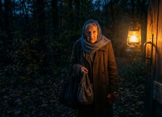 U dva sata ujutro otvorila sam vrata nepoznatoj starijoj ženi s štakom i ogromnom torbom, iako sam bila sama u kući s četvoro djece – a ujutro me čekao pravi užas 😢😨 - featured image