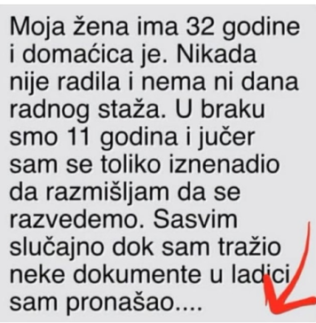 “Moja žena ima 32 godine i domaćica je”