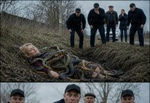 Ženu koja je ležala u kanalu obavijale su zmije. Čak su se i policajci bojali prići bliže. A trenutak kasnije svi su ostali šokirani onim što su vidjeli….😲😲😲 - featured image