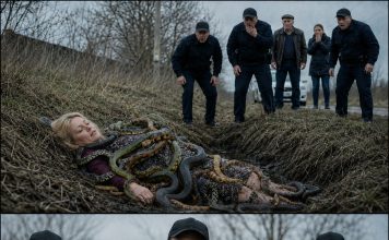 Ženu koja je ležala u kanalu obavijale su zmije. Čak su se i policajci bojali prići bliže. A trenutak kasnije svi su ostali šokirani onim što su vidjeli….😲😲😲 - featured image
