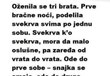 Oženila se tri brata. Prve bračne noći, podijelila svekrva…